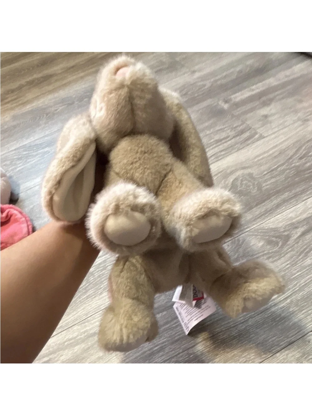 Plush Bunny Toy for Small Pets - Soft Light Brown Comfort